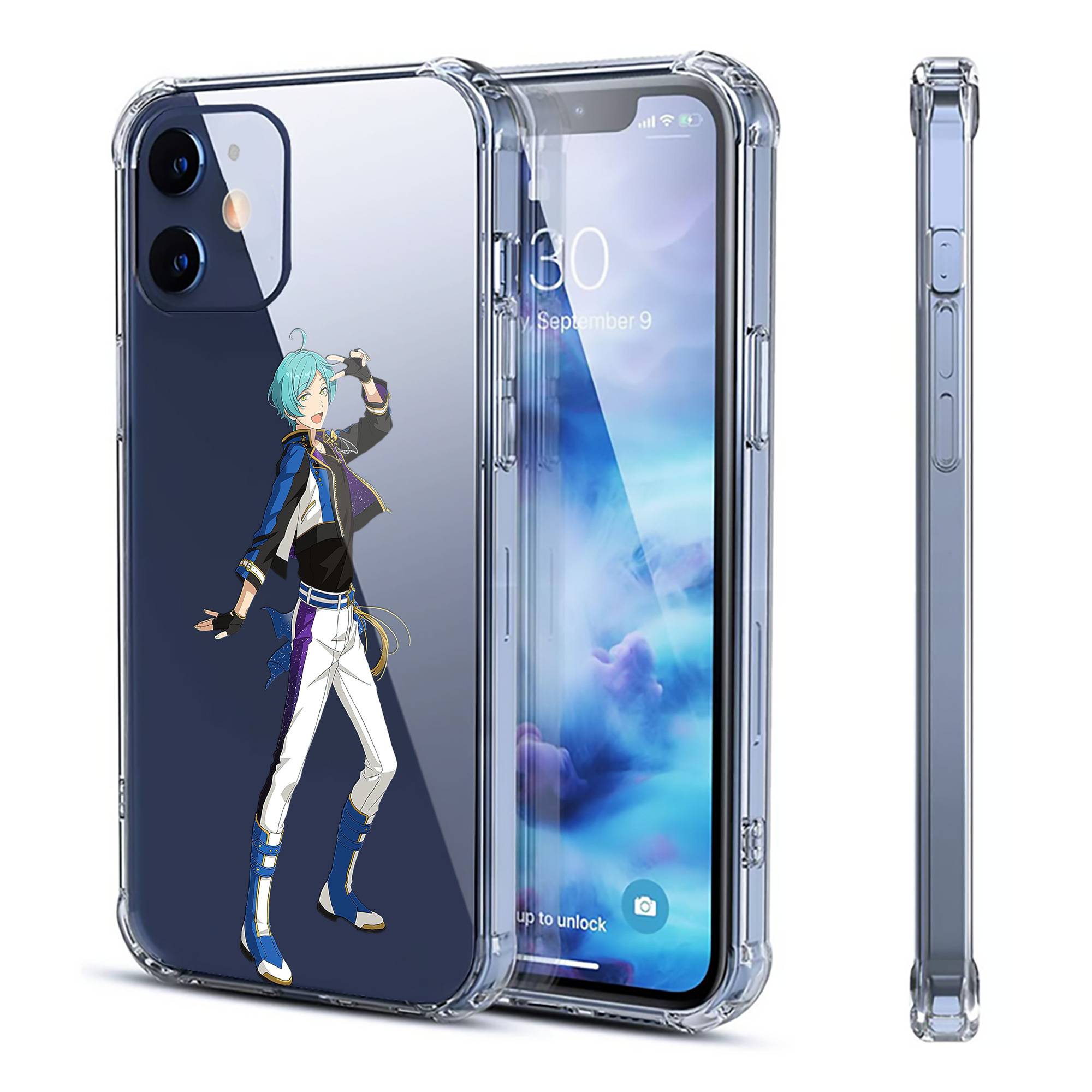 （画像用） あんさんぶるスターズ! Ensemble Stars 【iPhone 12シリーズ対応】透明スマホケース（クリアソフトケース）